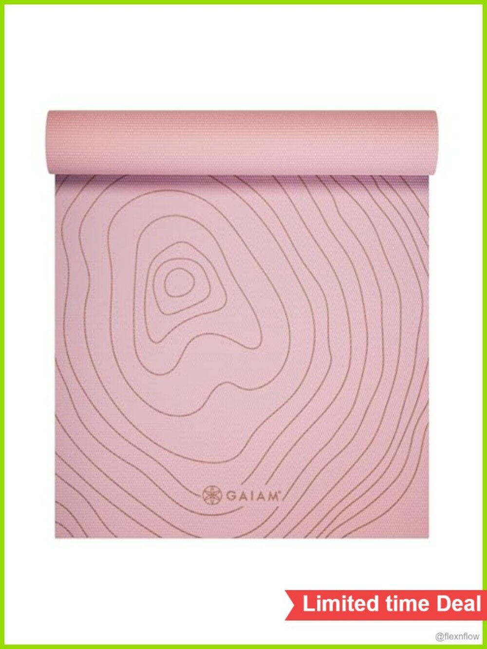 Gaiam Premium 6mm Thick Yoga Mat with Non-Slip Texture